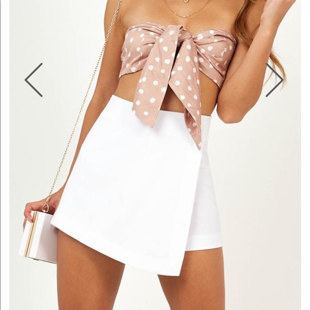 Showpo White Skort